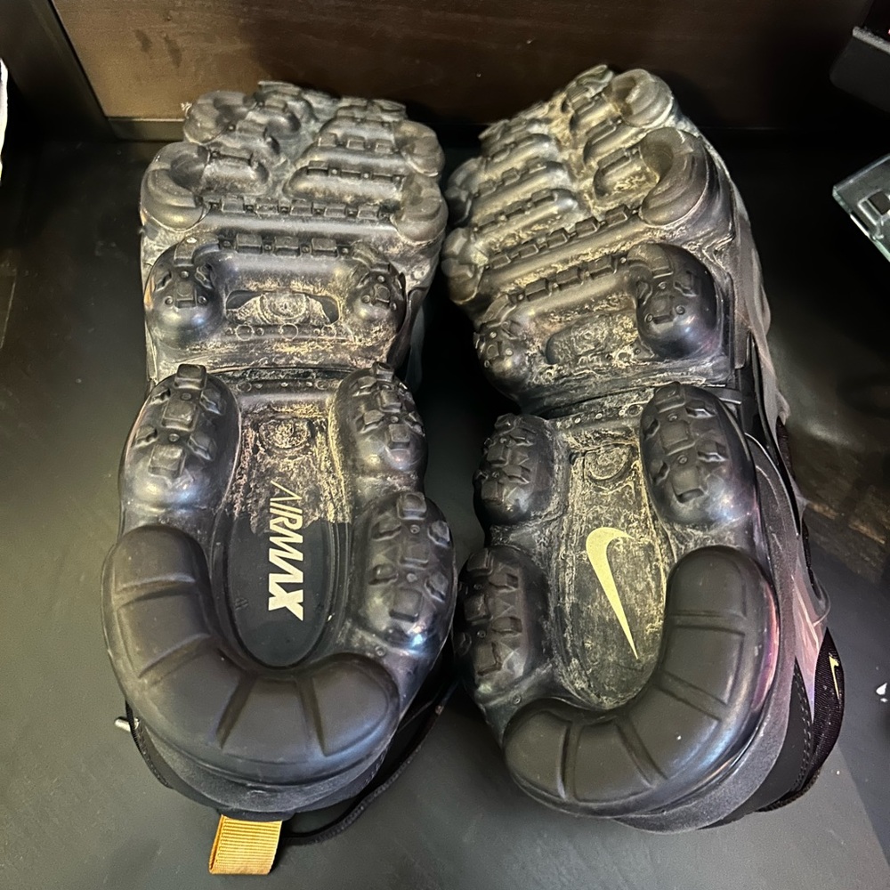 Nike VaporMax Plus Charcoal and Black Sneakers - Picture 6 of 6